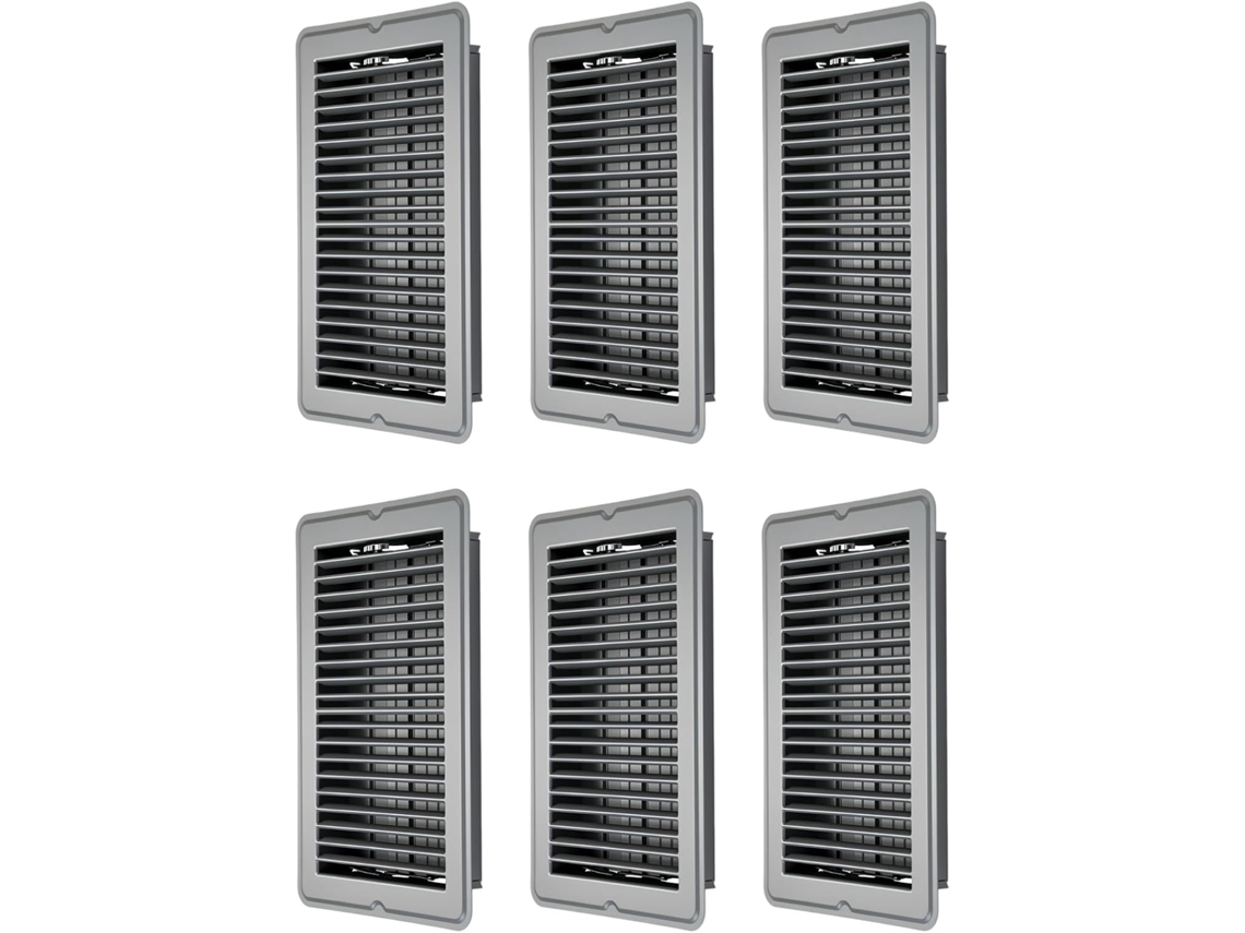 3/6 Peças De Tampas De Ventilação De Metal De 4x10 Polegadas, Grelhas De Ventilação Resistentes.