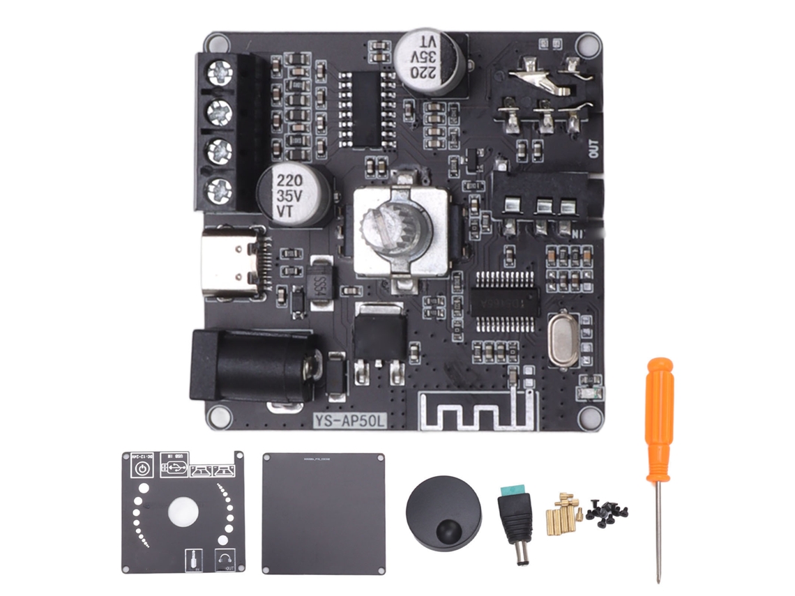 Placa de Amplificador Bluetooth 2x50w Controle App | S/MARCA