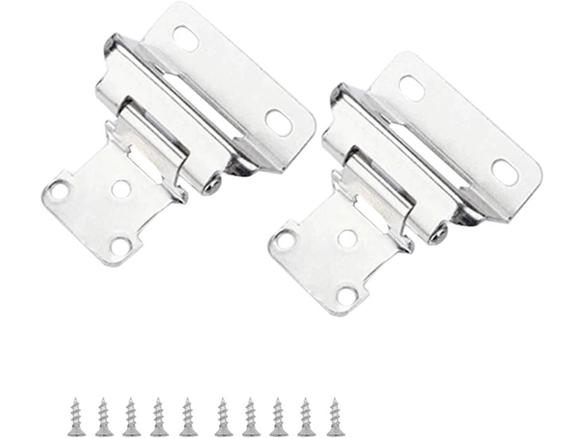 Dobradiças Giratórias Ocultas Para Portas, 2 Peças, Com Fechamento Automático, Multifuncionais, De Sobreposição, Para
