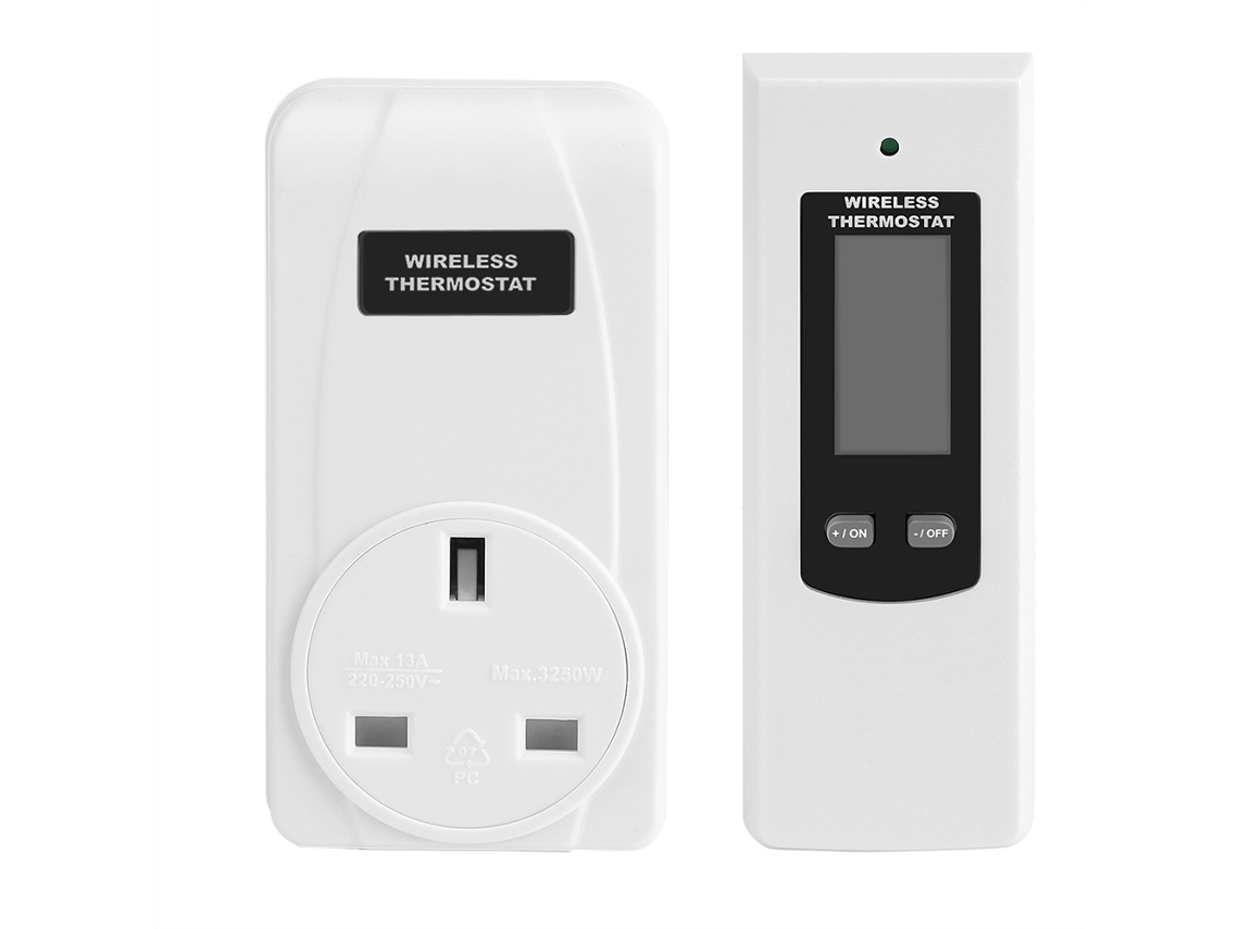 Controlador De Temperatura Rf Sem Fio (termostático, Com Controle Remoto Lcd)