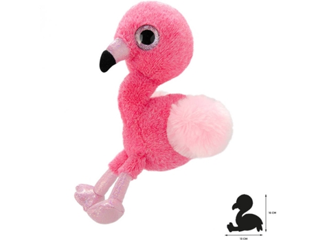 Peluche  Flamingo (13 x 14 x 16 cm - Poliéster)