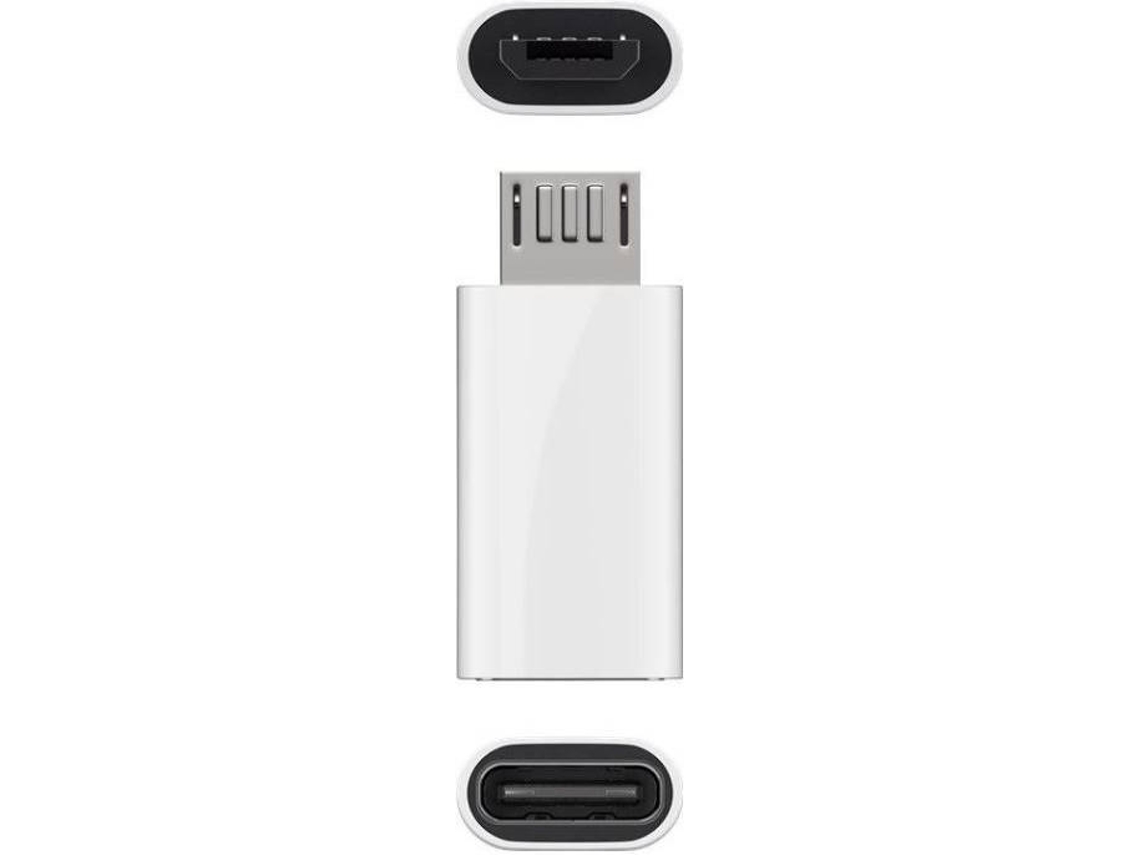 Cabo de Dados MICROCONNECT (Micro-B - USB-C - Branco)