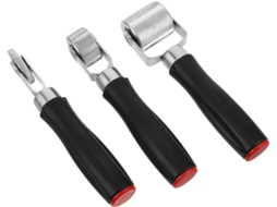 Conjunto De 3 Rolos Para Reparo Pneus Com Cabo Plástico, Design