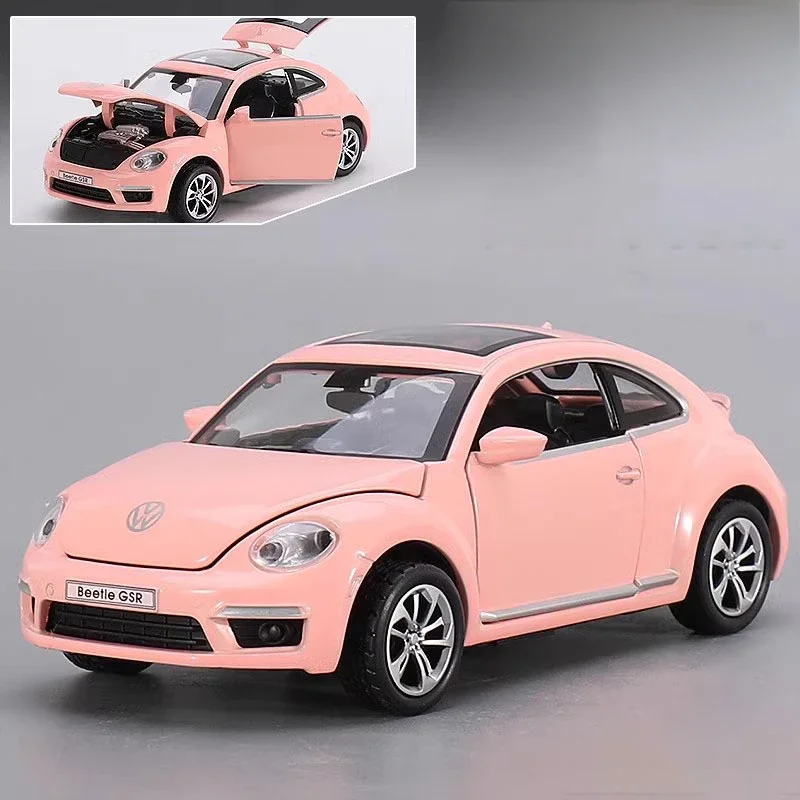 (beele Pink) Escala 1:32, Com Efeitos De Som E Luz, Modelo Em Liga Metálica Fundida