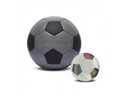 Pelota de Futebol Reflectiva de Pu com Bomba, para Treinamento e Jogos Noturnos S/MARCA