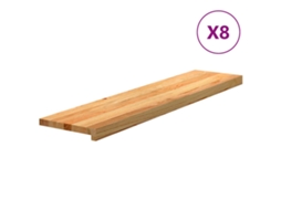 Stair Tread, Stair Treads Vidaxl Marrom Madeira De Carvalho (110 X 30 X 2 Cm)