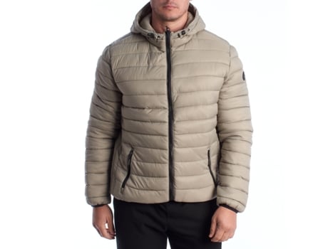 Blusão De Homem Us Polo Assn Acolchoada Capuz Poliéster Bege (52)