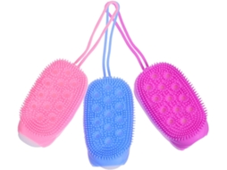 Lurelia Conjunto De 3 Escovas De Silicone Para Duche, Silicone Macio, Dupla Face E Com Argola, Uso Diário Prático