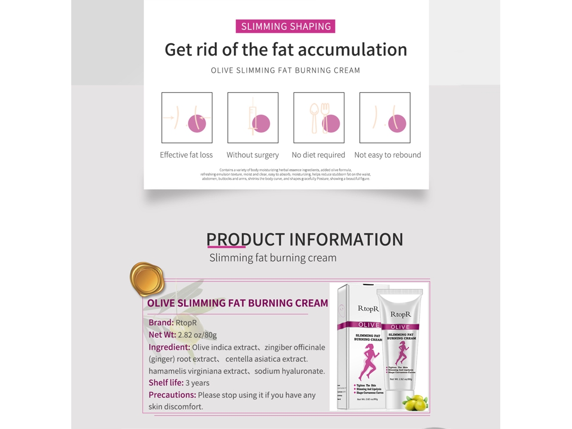 Creme Emagrecimento Redução Gordura Abdominal Firmamento Pele