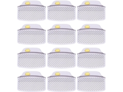 6 Pares De Elevadores De Assento Sanitário De Plástico Preto Antiderrapantes