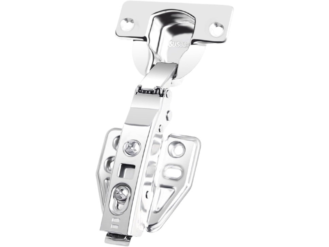 1 Dobradiça De Mola Para Porta Armário Com 25 Mm Espessura, Em Aço