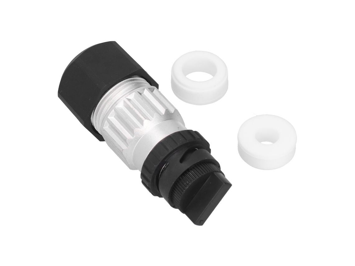 Laxiscreed Conector Circular De Encaixe Reto De 2 Pinos Com Manga De Borracha Para Dc 60v 55a