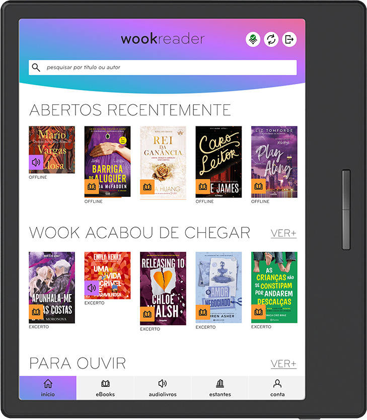 E-Reader BOOX Go Color 7 - 2º Geração WookReader (Preto)