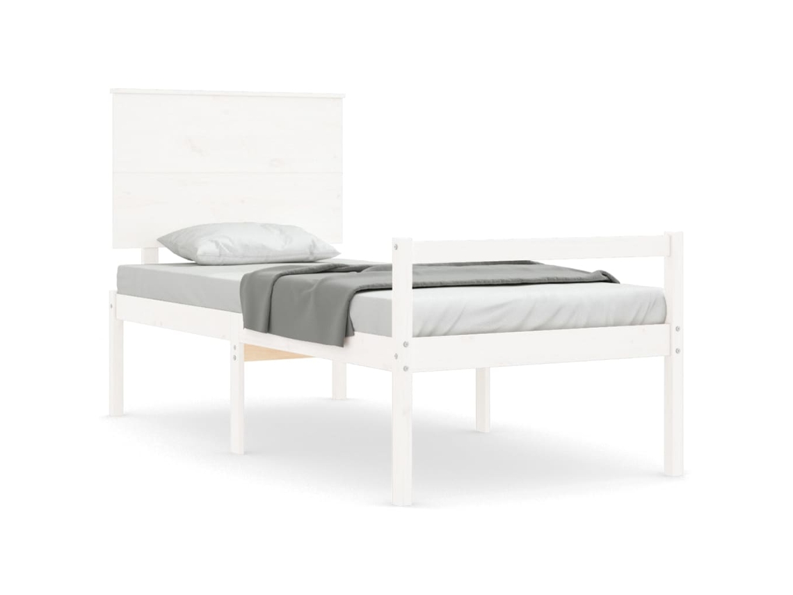 Senior Bed, Senior Beds Vidaxl Branco Madeira (90 X 190 Cm)
