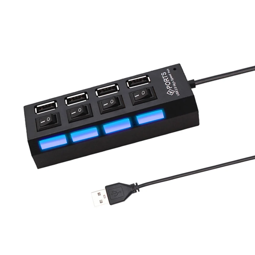 Hub , Cabo de 30 Cm, para Uso Doméstico. MDUG (4 Portas Usb 2.0)