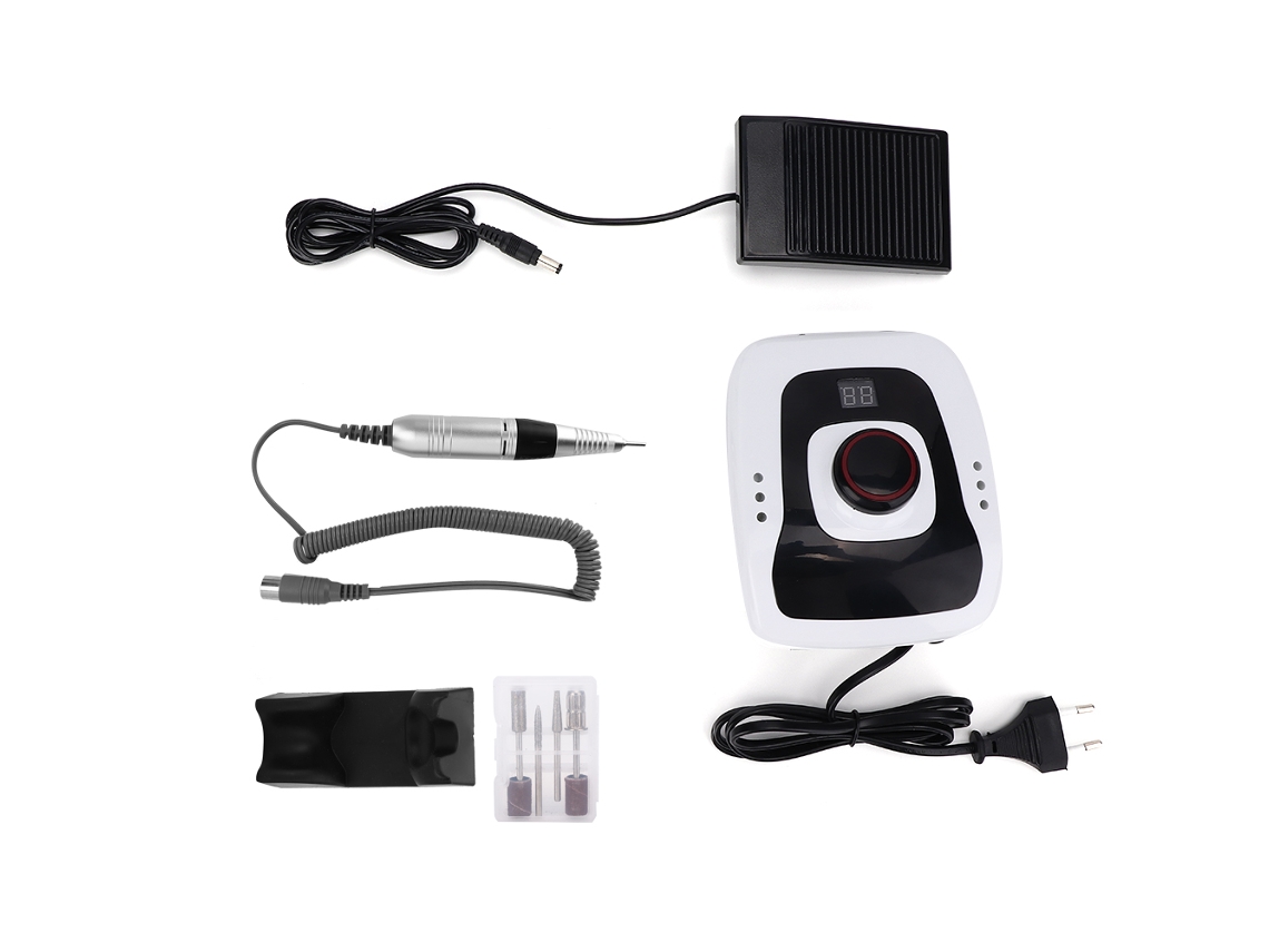 Máquina De Esmalte Y Pulido De Uñas Eléctrica 35000rpm Con Interruptor Pie, Plug Eu De 220v