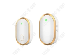 Campainha Inteligente Sem Fio Td Dourada Resistente À Água Alcance de 300m Ip47 Brilvibera wer
