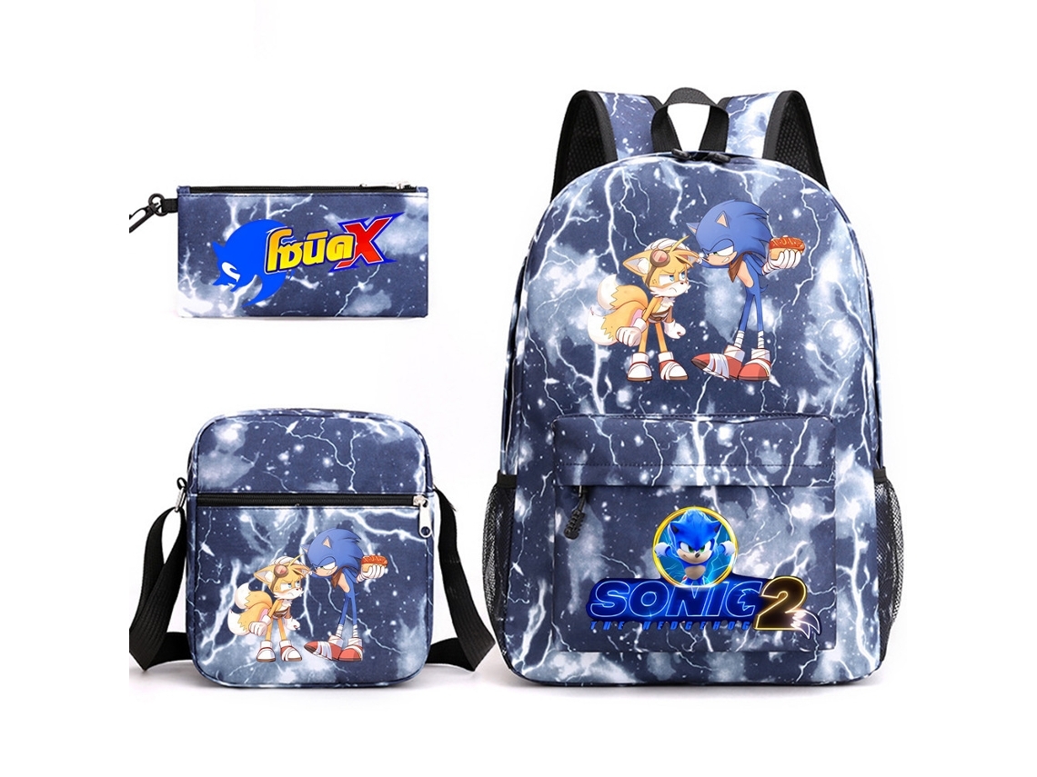 Mochila Sonic Student, Kit De Três Peças 1*