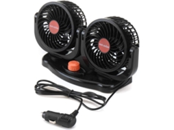 Yongyao 12v 24v Ventilador Duplo Automotivo 360-graus Alimentado Pelo Veículo Laranja