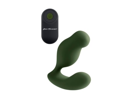 Vibrador Anal Cassini Preto ZERO TOLERANCE Verde