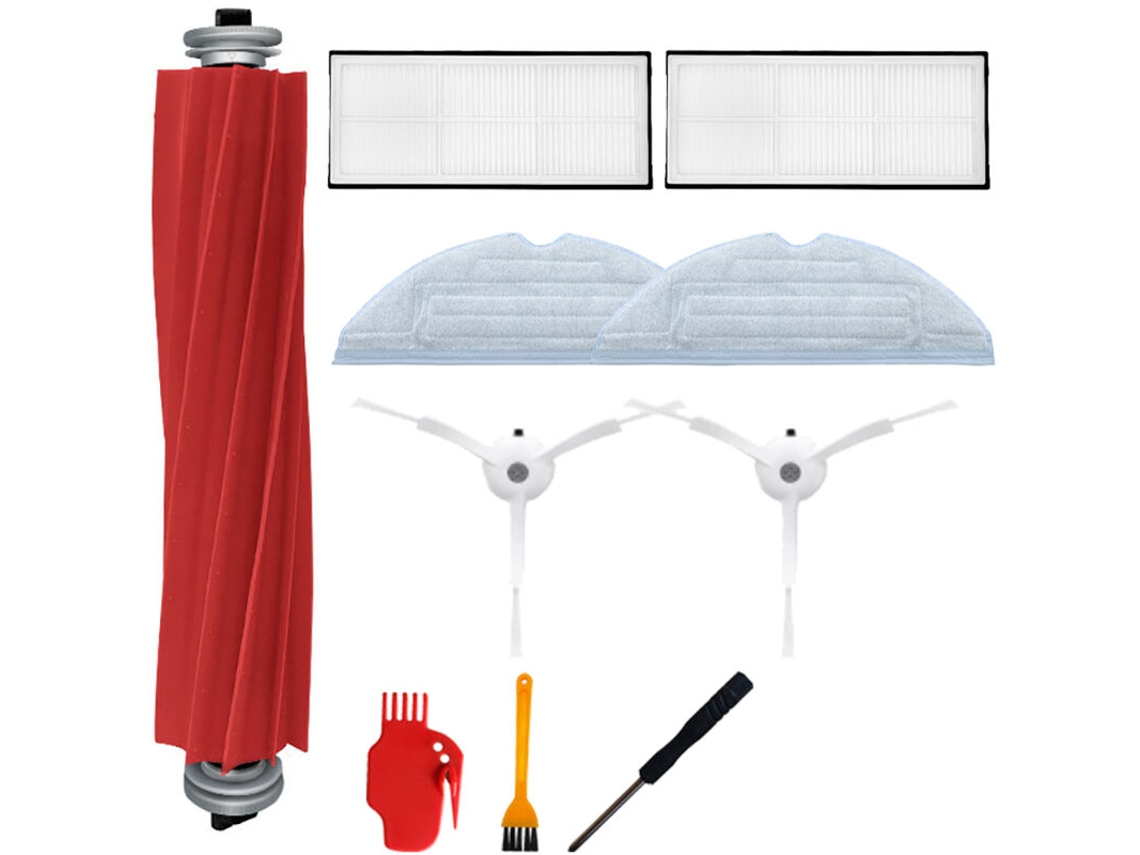 Conjunto de 10 Peças Escova Principal, Escova Lateral e Filtro para Aspirador Robô T7s T7plus S7 BRILVIBERA