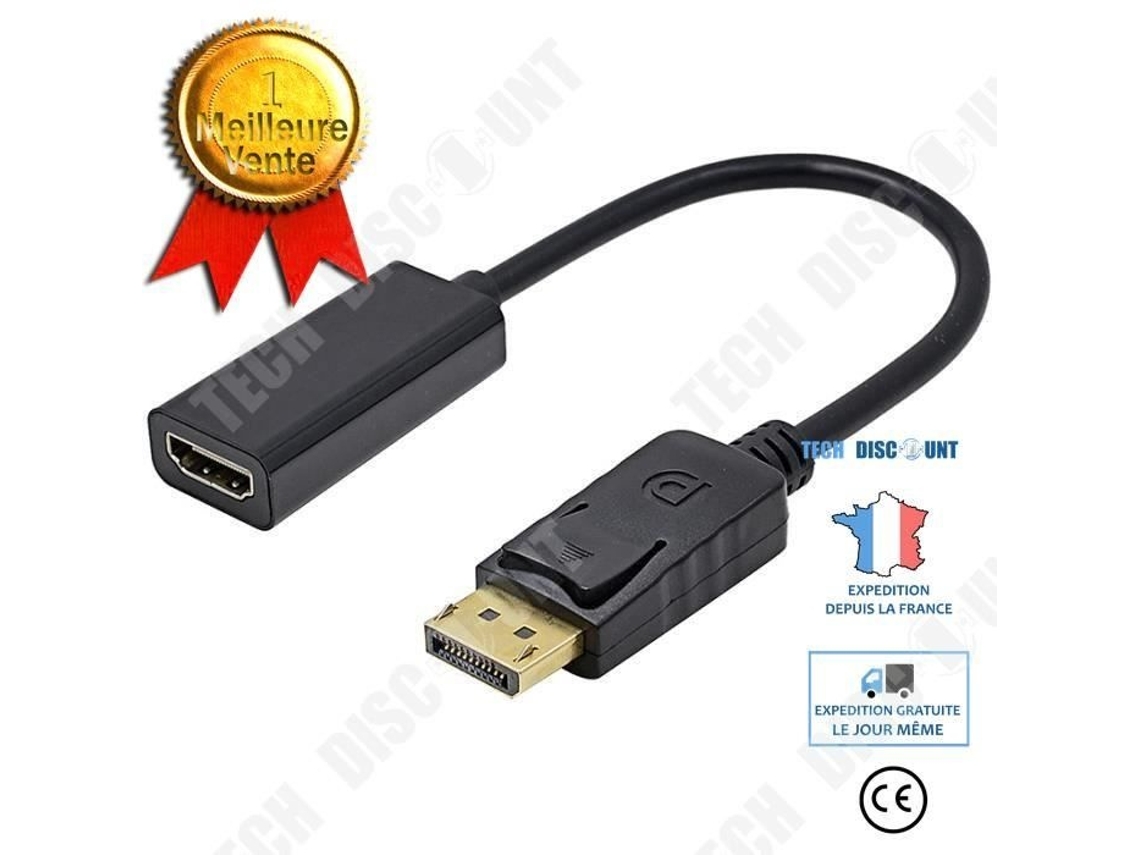 Lurelia Adaptador Displayport Para Hdmi 10,8 Gbps Displayport Hdmi Para Hdmi 1080p Alta Compatibilidade Plug And Play