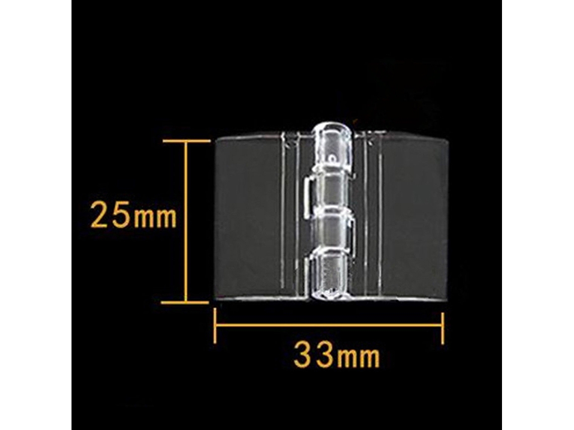 Conjunto De 10 Dobradiças Dobráveis Duráveis Em Acrílico Transparente