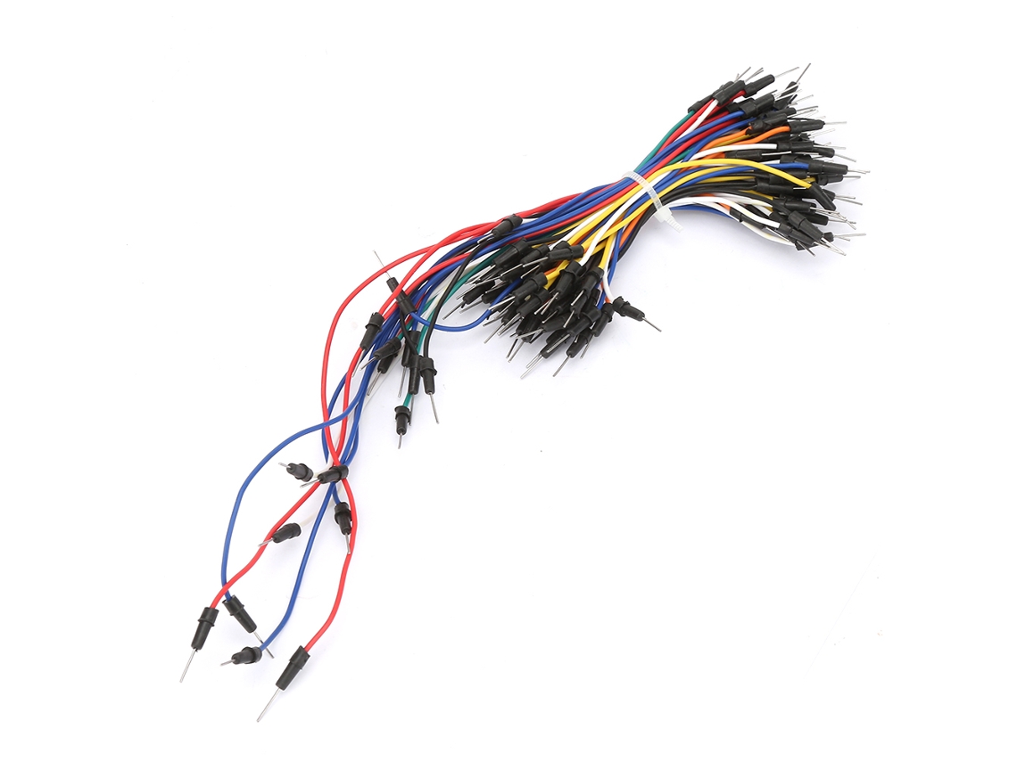 Kit de 65 Cabos Ponte Flexíveis Sem Solda para Breadboard