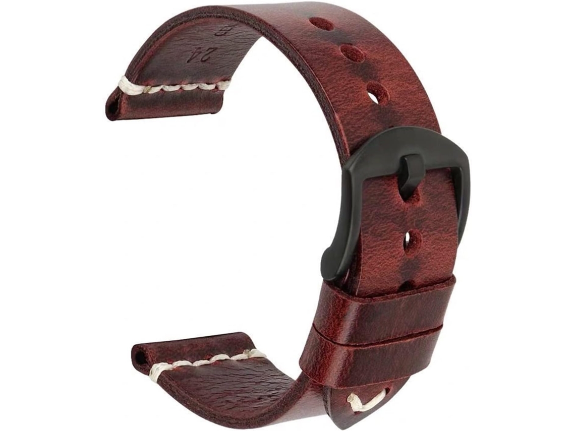 Pulseira de relógio 20mm, 22mm, 24mm, couro, alta qualidade, água