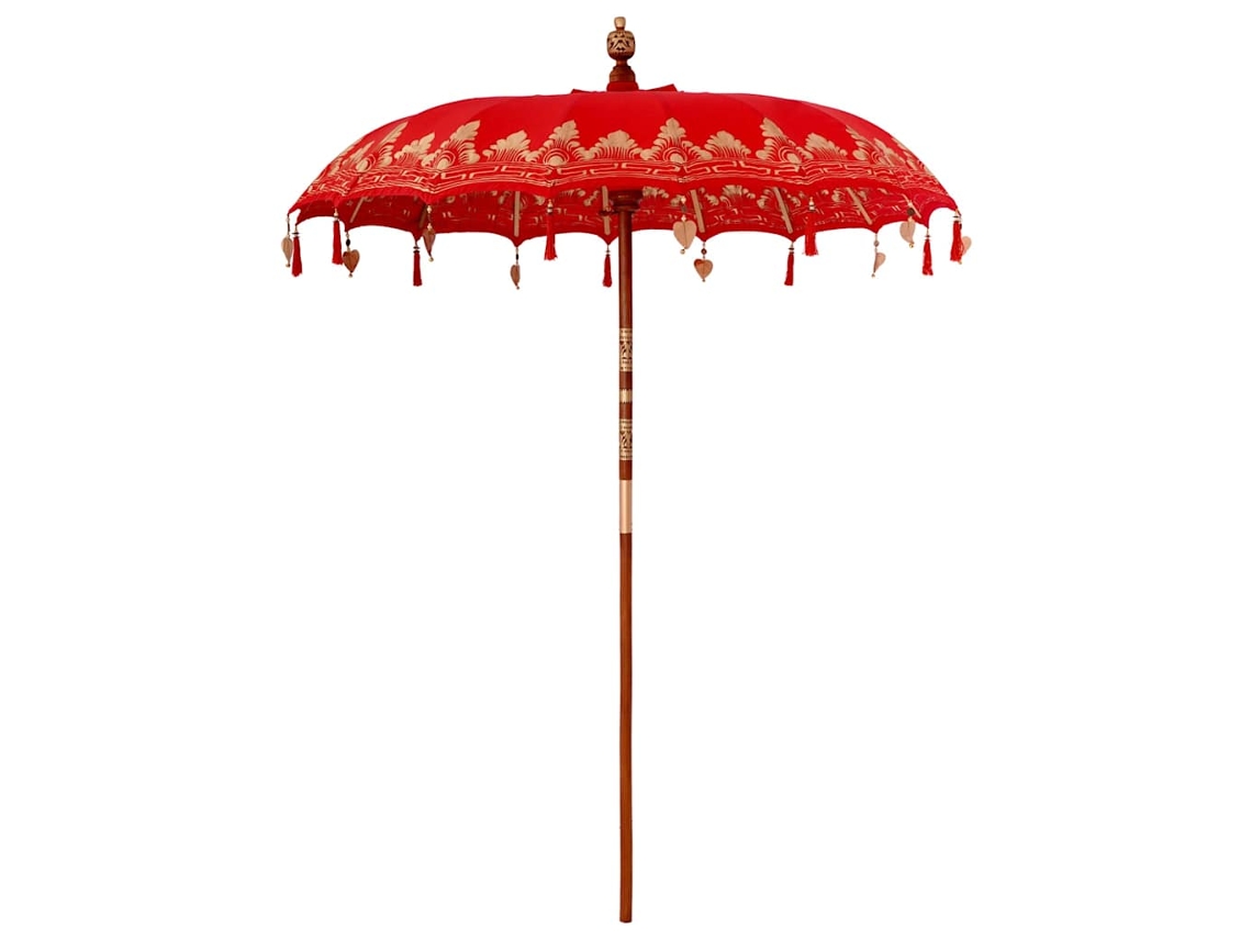 Parasol Balinês Vermelho 185 X 185 X 260 Cm MAISON EXCLUSIVE