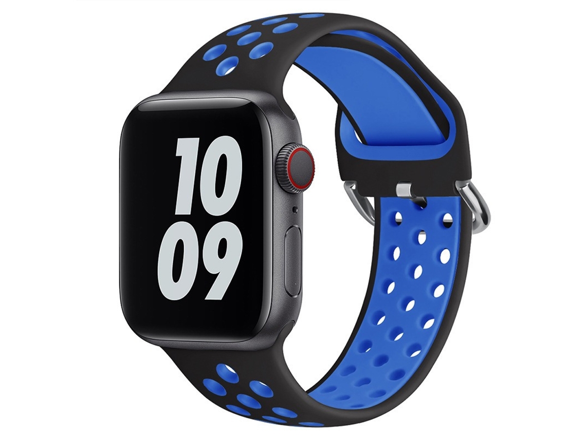 Pulseira Halinuia magnética silicone para Apple Watch, design esportivo, verde menta, 42-49mm