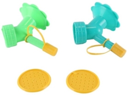 Fusão De Jatos 2 Em 1 - Sopro Adaptável - Ducha 32-jatos - Resistente A Uv - Compacto - Borda Segura Para Crianças - Regador