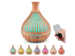 Nova Line difusor de Óleos Essenciais 400ml Umidificador Ultrassônico com 7 Luzes Led para Lar