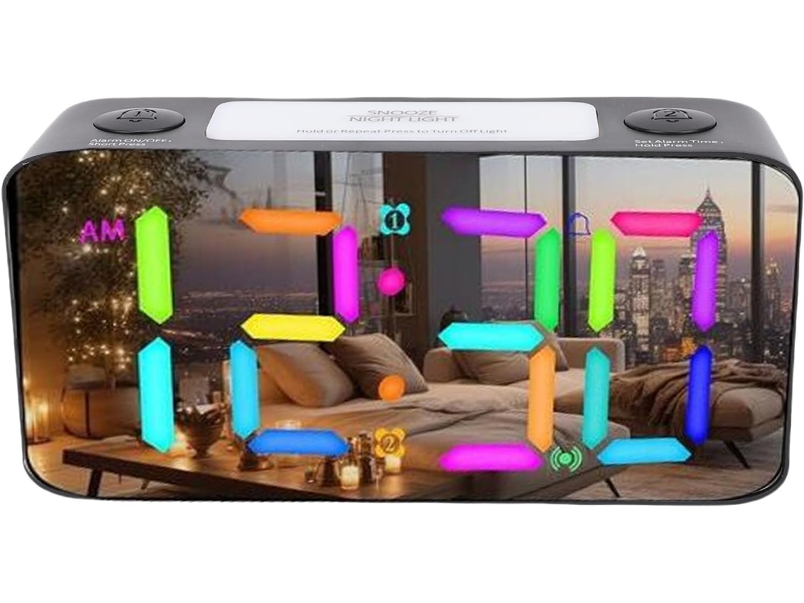 Despertador Espelhado com Cama Vibratória SFUSHOS
