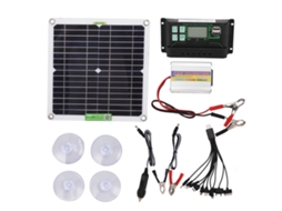 Laxiscreed Painel Solar De 40w Com Controlador 100a, Sistema Dc12v Para 220v Ideal Para Energia Solar Residencial