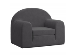 Kids' Sofa Bed, Kids' Sofa Beds Vidaxl Antracite Poliéster (n/a)