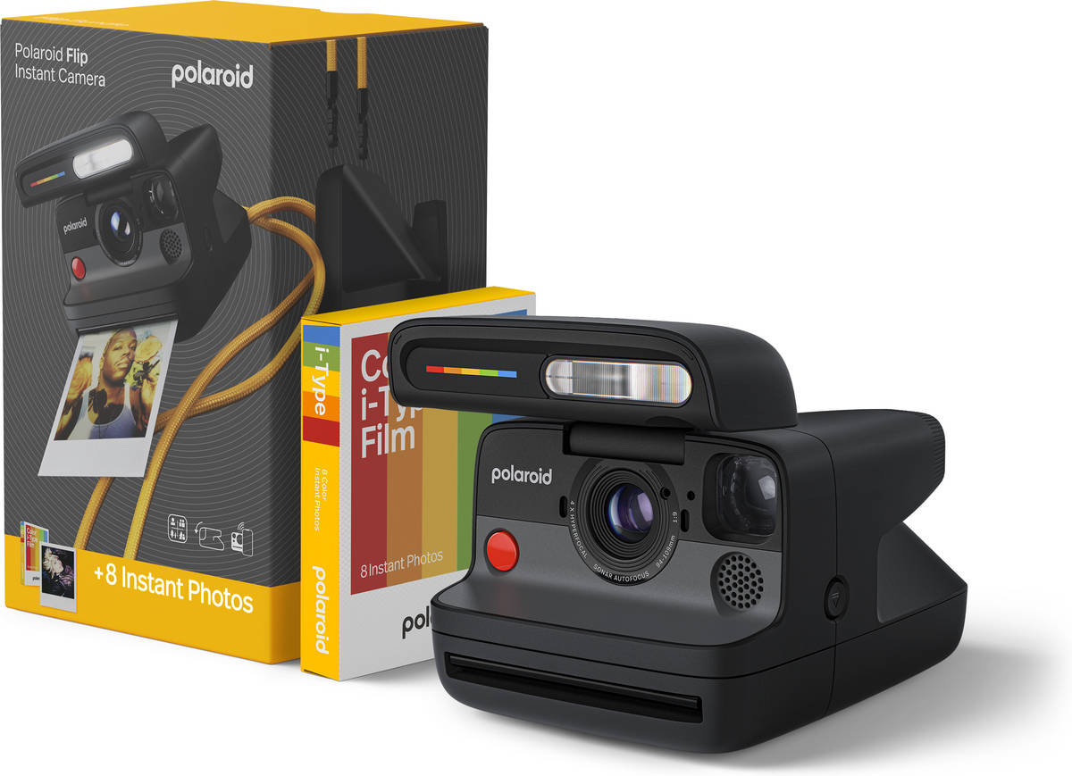 Máquina Fotográfica POLAROID Flip (Filme 8 fotos - Preto)