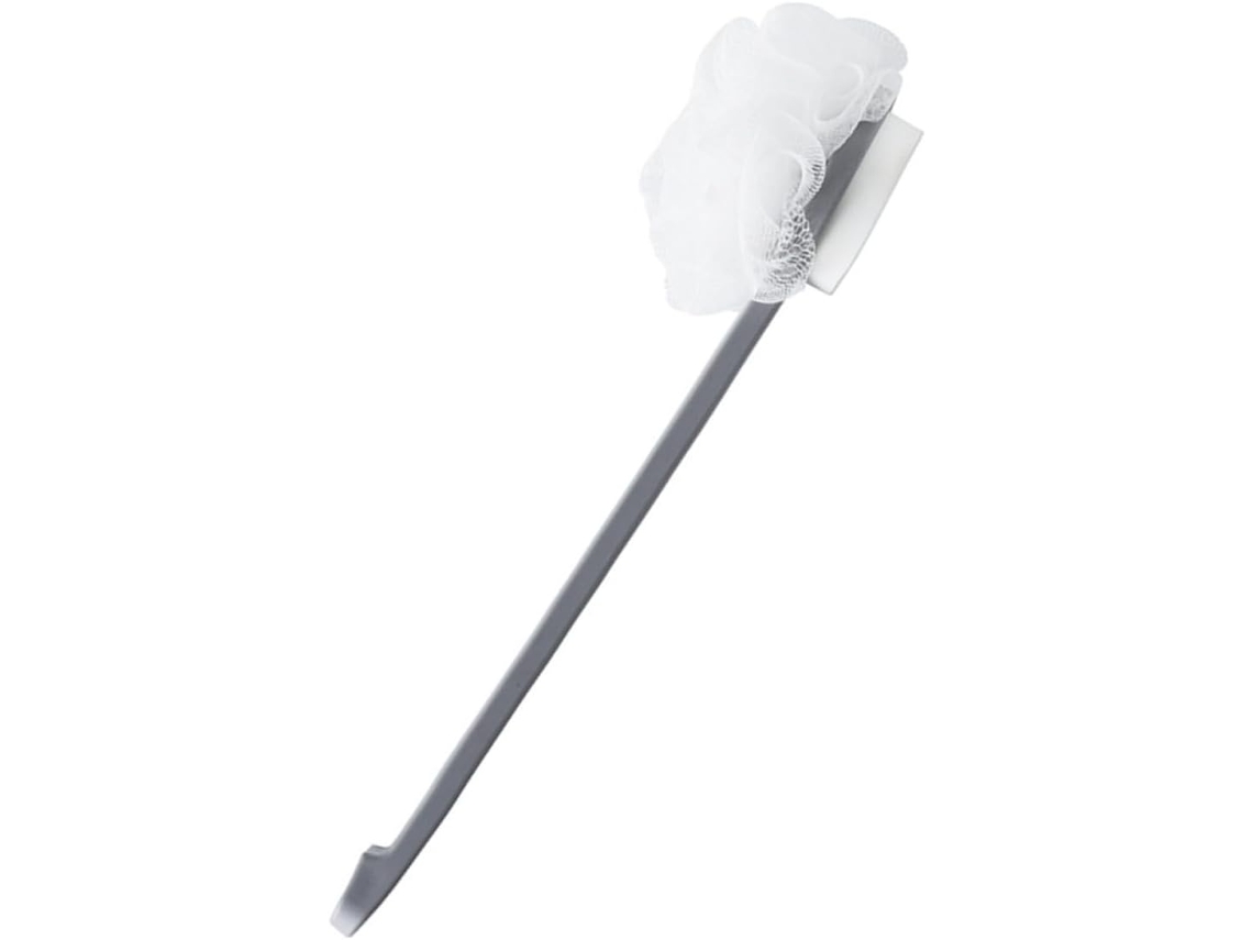 Escova Dupla Face Ganazono Com Cabo Longo Para Corpo E Costas, Escova Corporal Esfoliante Macia E Ergonômica Com Cerdas