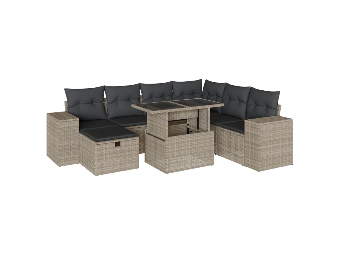 Garden Sofa Set, Garden Sofa Sets Vidaxl Cinzeto Rattan / Vime (n/a)