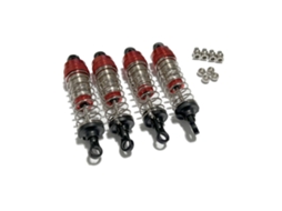 Conjunto de 4 Amortecedores a Óleo Melhorados, em Azul, para Carros Rc Wrangler Mnrc Mn128 1/12. Peças de Substituição. MDUG