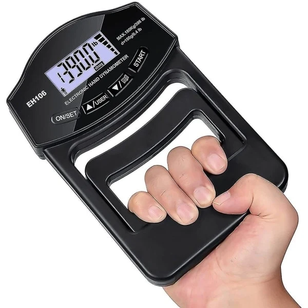 Dinamômetro De Mão Digital Na/testador De Força De Preensão, 180 Kg , Com Tela Lcd E Conexão Usb. Aquaforge (396 Lbs)