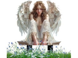 Estaca Decorativa de Jardim Etucyng, em Formato de Anjo Ou Fada, para Jardim, Estátua Memorial, 2d, em Acrílico, CHABERLU
