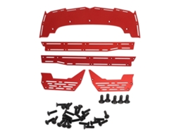 Mali pedal Lateral para Arrma em Liga de Alumínio Resistente Peça de Upgrade para Carros Rc 1/7 1/8 Vermelho