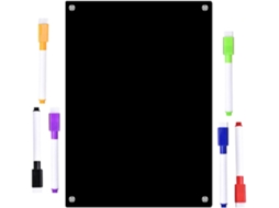 Tableau Blanc Effaçable À Sec Em Acrylique Noir Design Magnético, Fácil De Limpar, Para Organização De