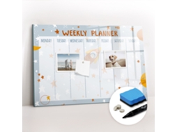 Quadro Magnético Decorativo Planeador Semanal Para A Cozinha Espelharte (60x40 Cm)
