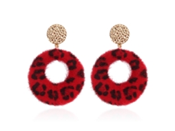 Brincos De Liga Estampado Leopardo Fluffy