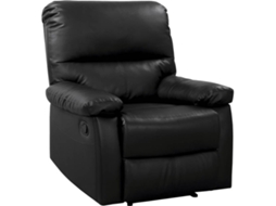 Cadeirão HABITAT ET JARDIN reclinable Lincoln Preto (90x89x103 cm - PVC e Madeira Contraplacada)