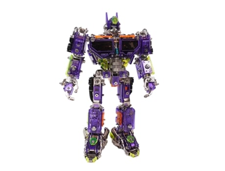 1265 peças de robô Pioneer de metal com iluminação, modelo 3D para montagem, presente criativo para mecânicos do sexo masculino, roxo, Viewleaf