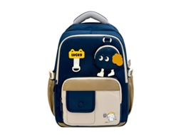 Mochila Escolar De Gola, Leve, Náilon Impermeável, Adequada Para Uso Escolar Diário, Viagens, Etc. Azul