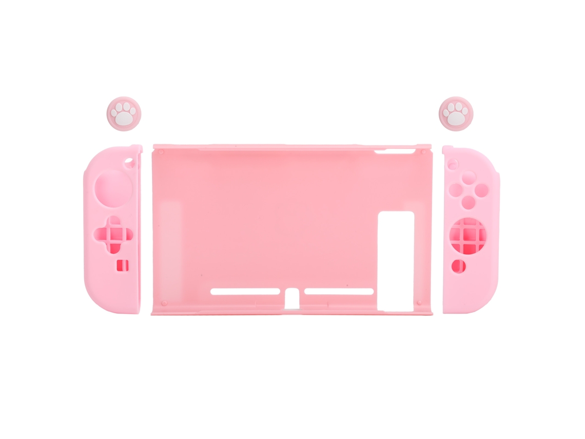 Capa Protetora de Silicone Dividida para Console de Jogos Switch Pc Shell, com Botões Inclusos CHABERLU